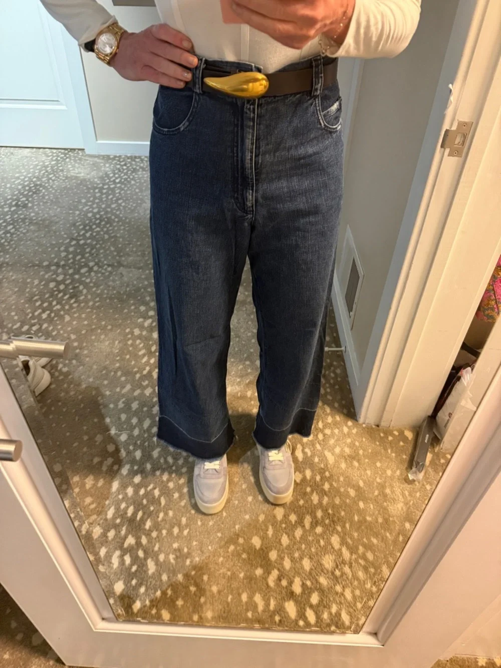 Rachel Comey Dark Blue Indigo Legion Wide-Leg Jeans Sz 6 - Picture 5 of 14